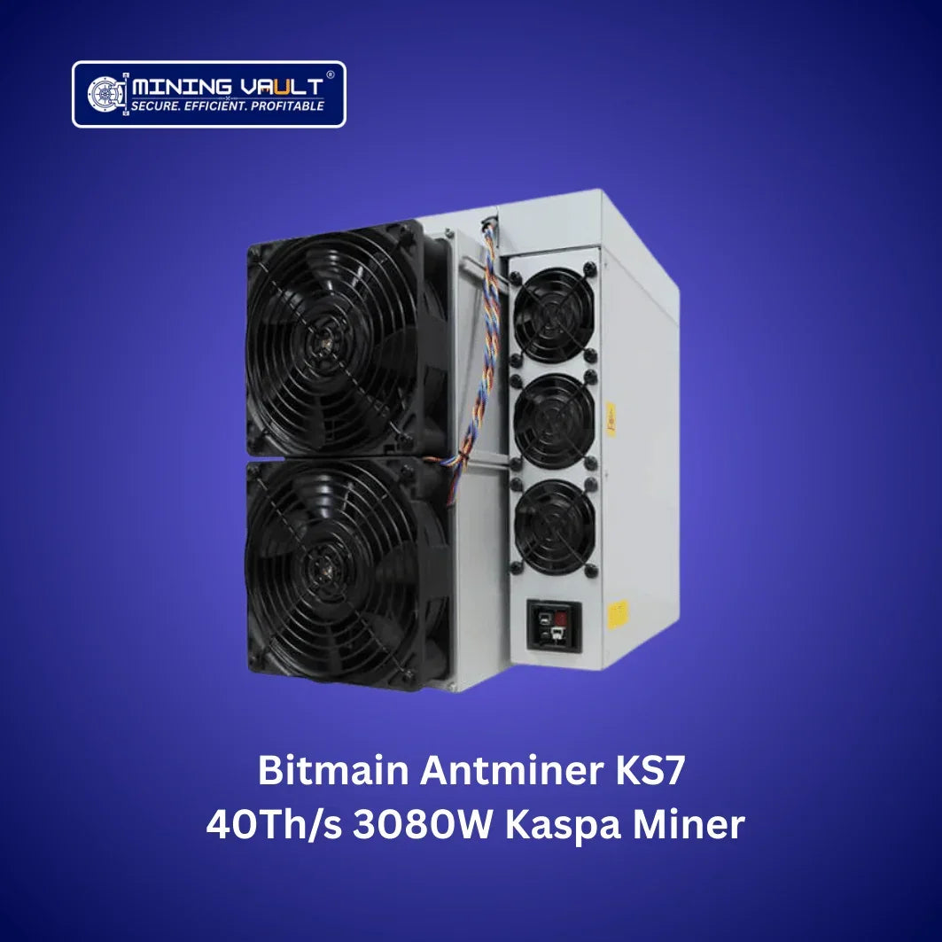 Bitmain Antminer KS7 avec ventilation double, mineur Kaspa 40Th/s 3080W pour crypto-monnaie