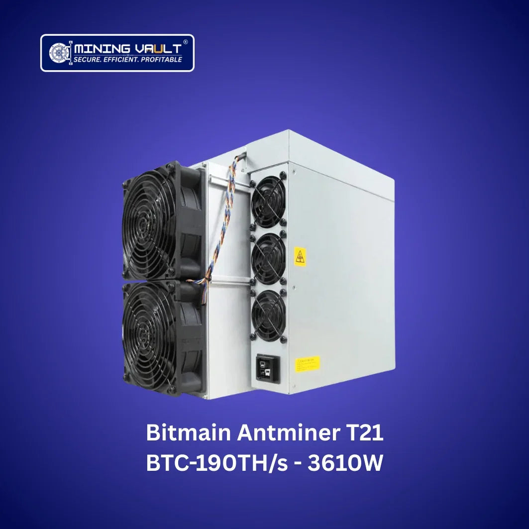 Antminer T21 mineur Bitcoin SHA256 haute efficacité