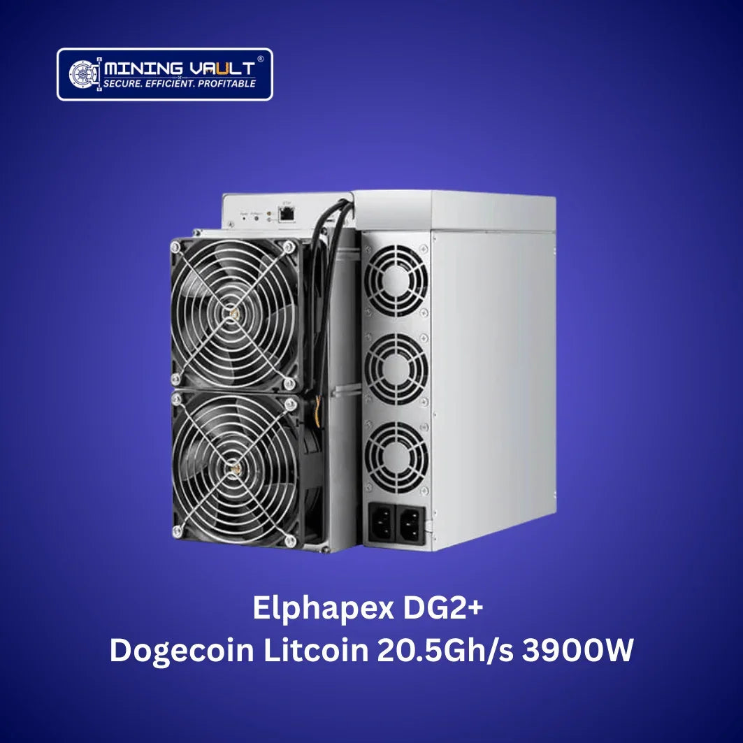 Miner dcryptomonnaie Elphapex DG2+ avec ventilateurs doubles, 20.5Gh/s, 3900W pour Dogecoin et Litecoin