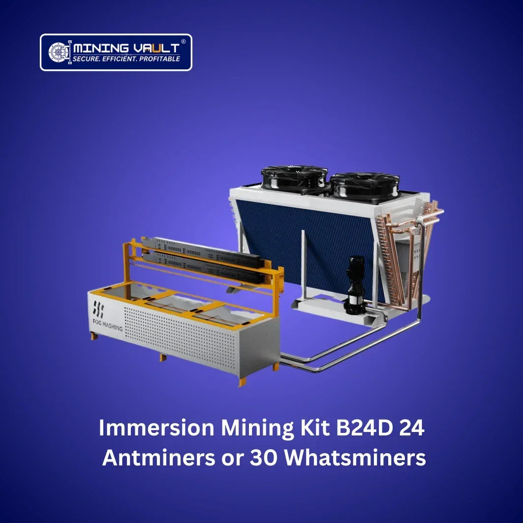 Kit d'immersion Mining Vault B24D avec 24 Antminers ou 30 Whatsminers pour minage crypto